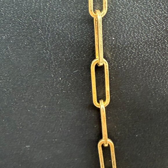 Plunder Toggle Loop Closure and Monogram Letter T Pendant Chain Necklace - Picture 3 of 4